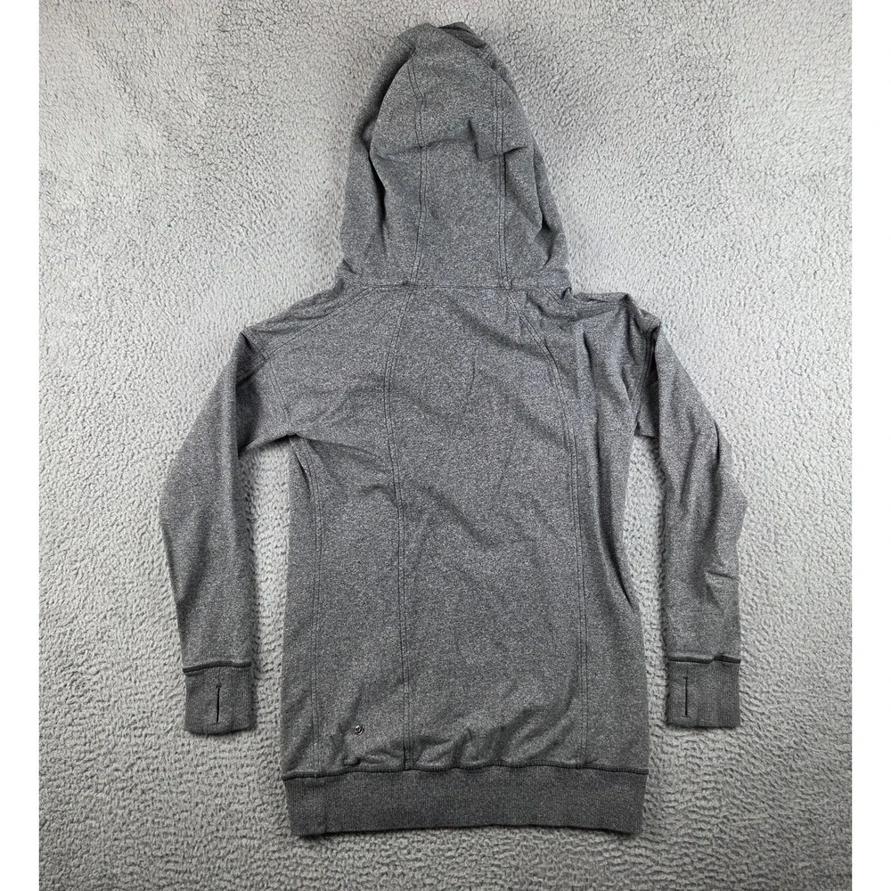 Lululemon That's A Wrap Jacket‎ Womens Size 4 Heathered Gray Yoga Stretch Hooded